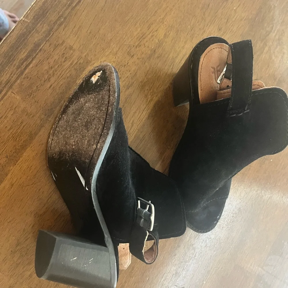 Frye Black Women's Suede Shoes - Picture 6 of 8